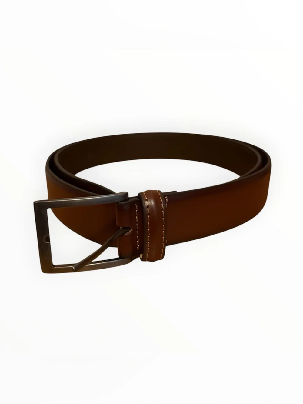 classic Florsheim brown leather dress belt 44”